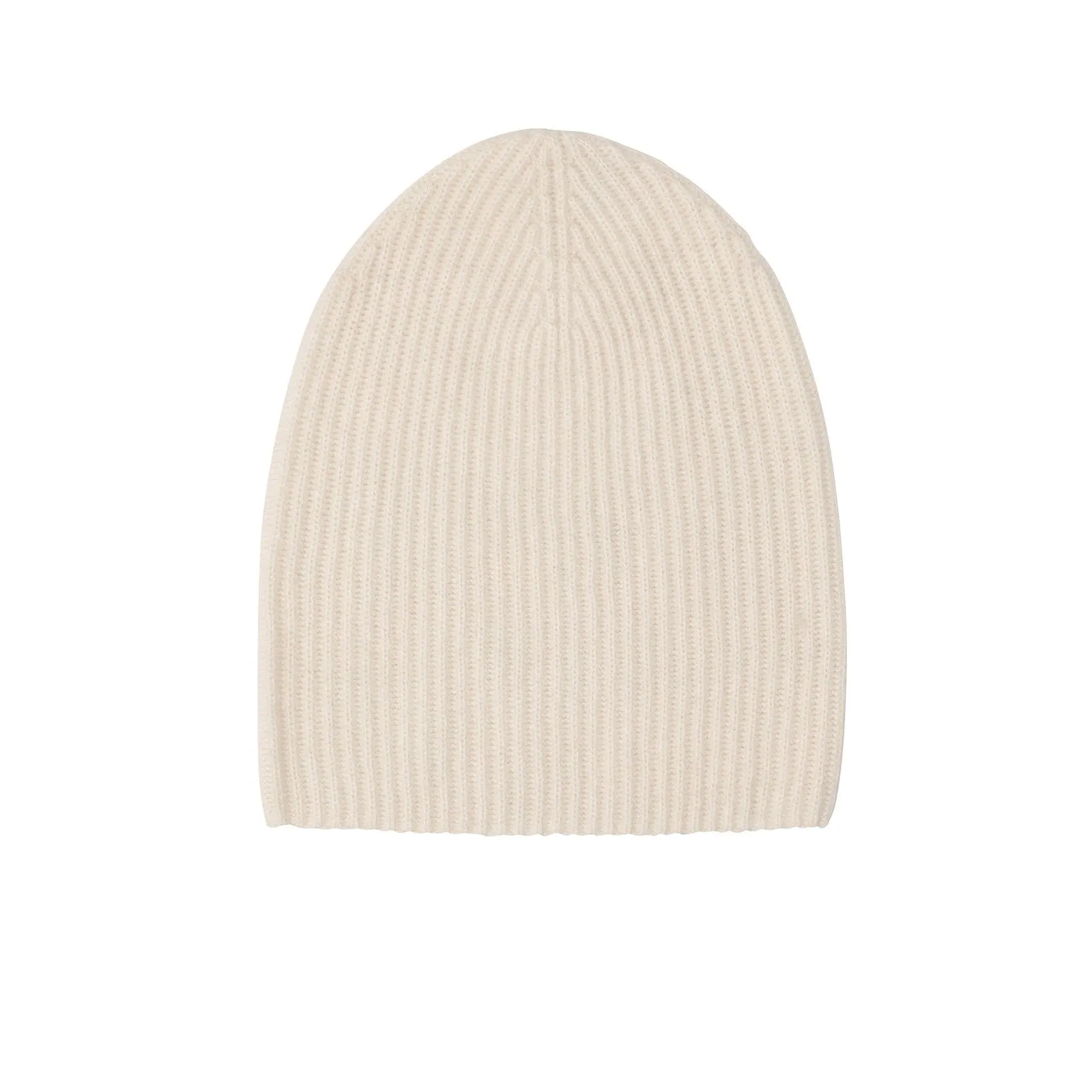 Signature Ribbed Cashmere Beanie