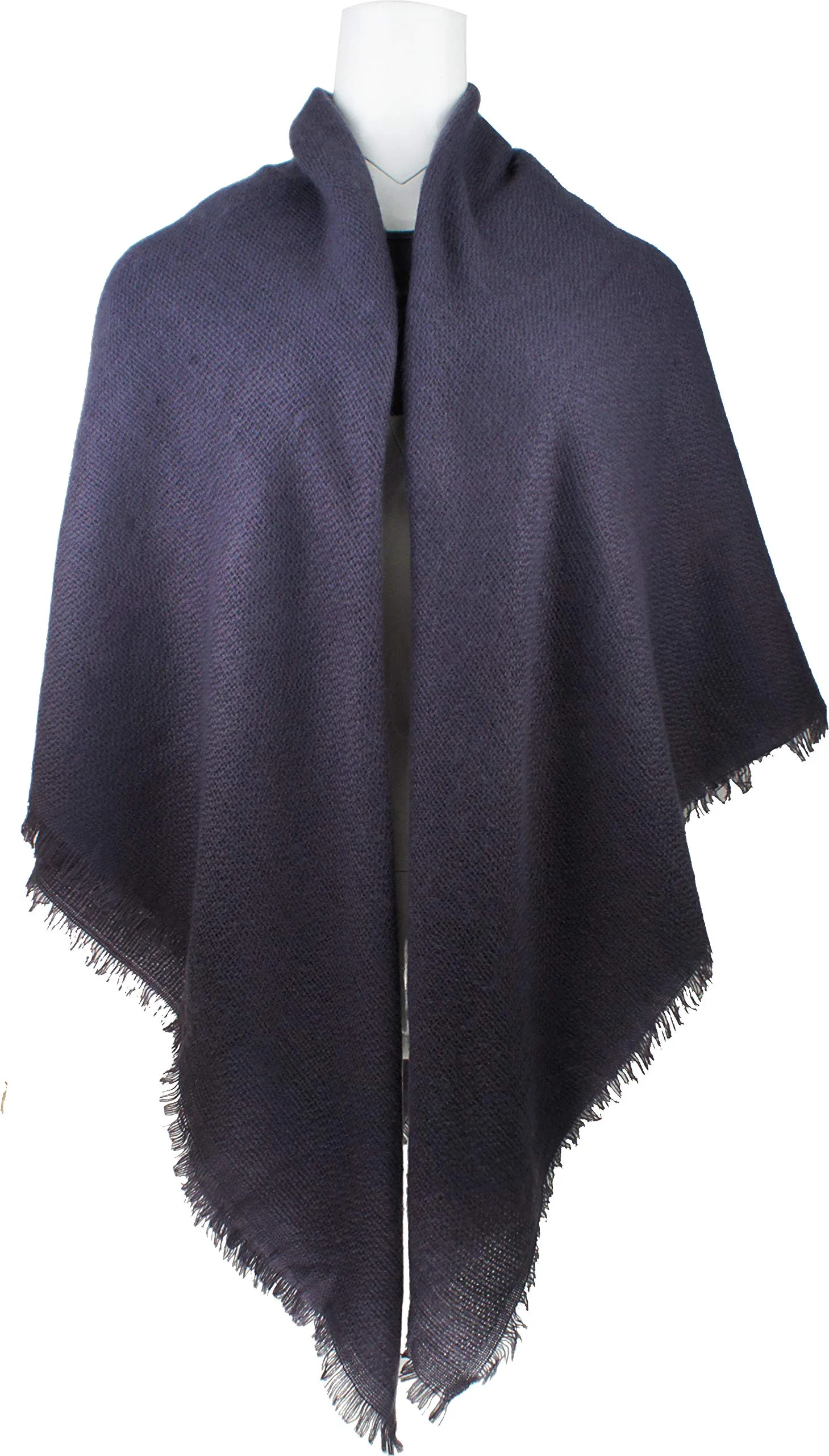 Soft Classic Luxurious Blanket Solid Color Square Scarf Wrap