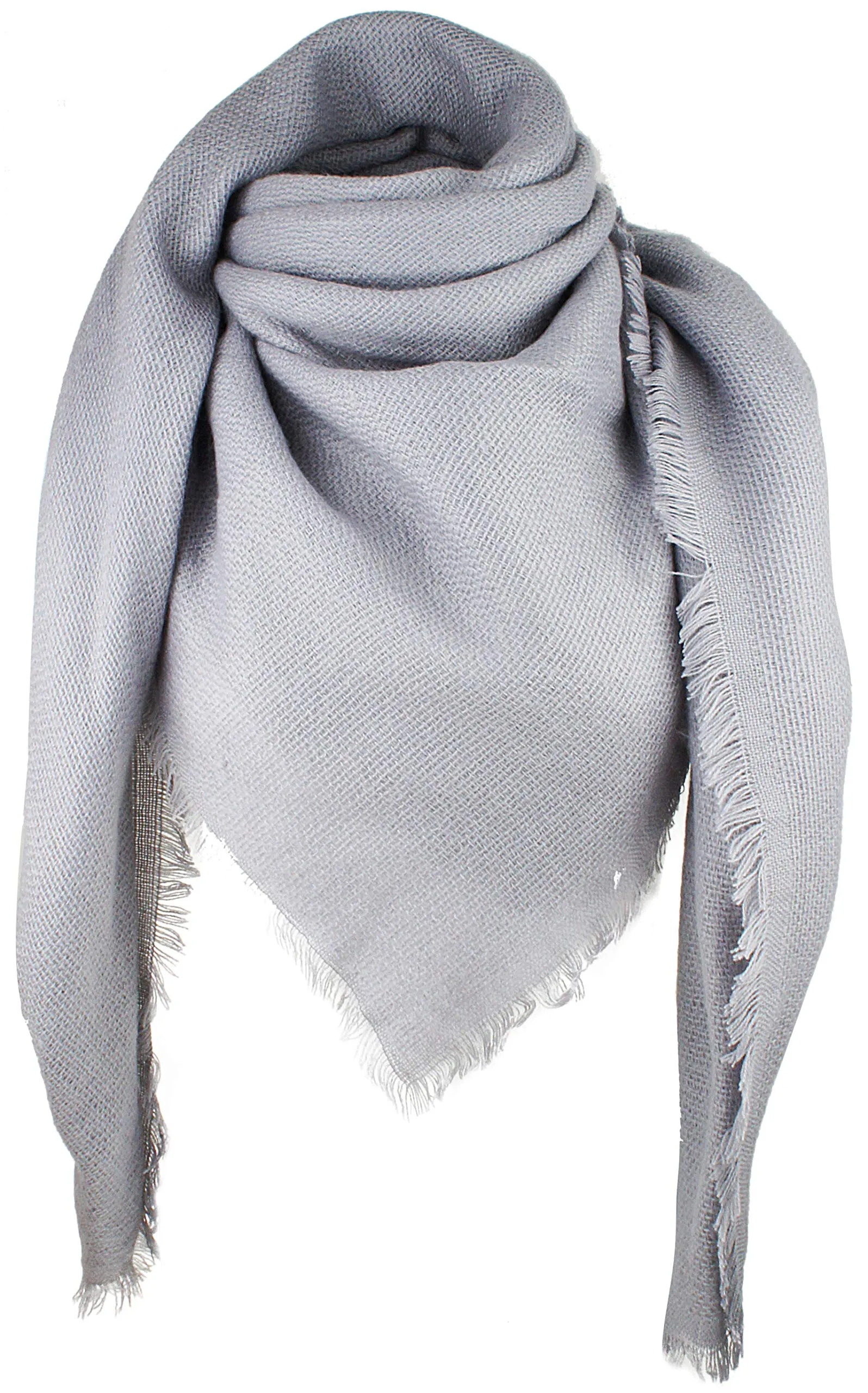 Soft Classic Luxurious Blanket Solid Color Square Scarf Wrap