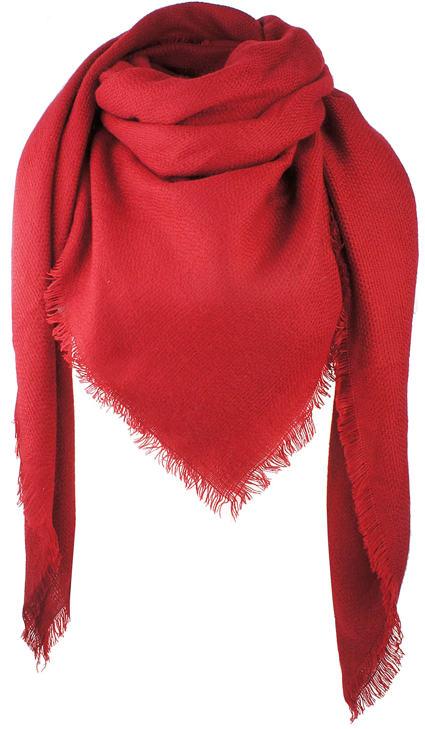 Soft Classic Luxurious Blanket Solid Color Square Scarf Wrap