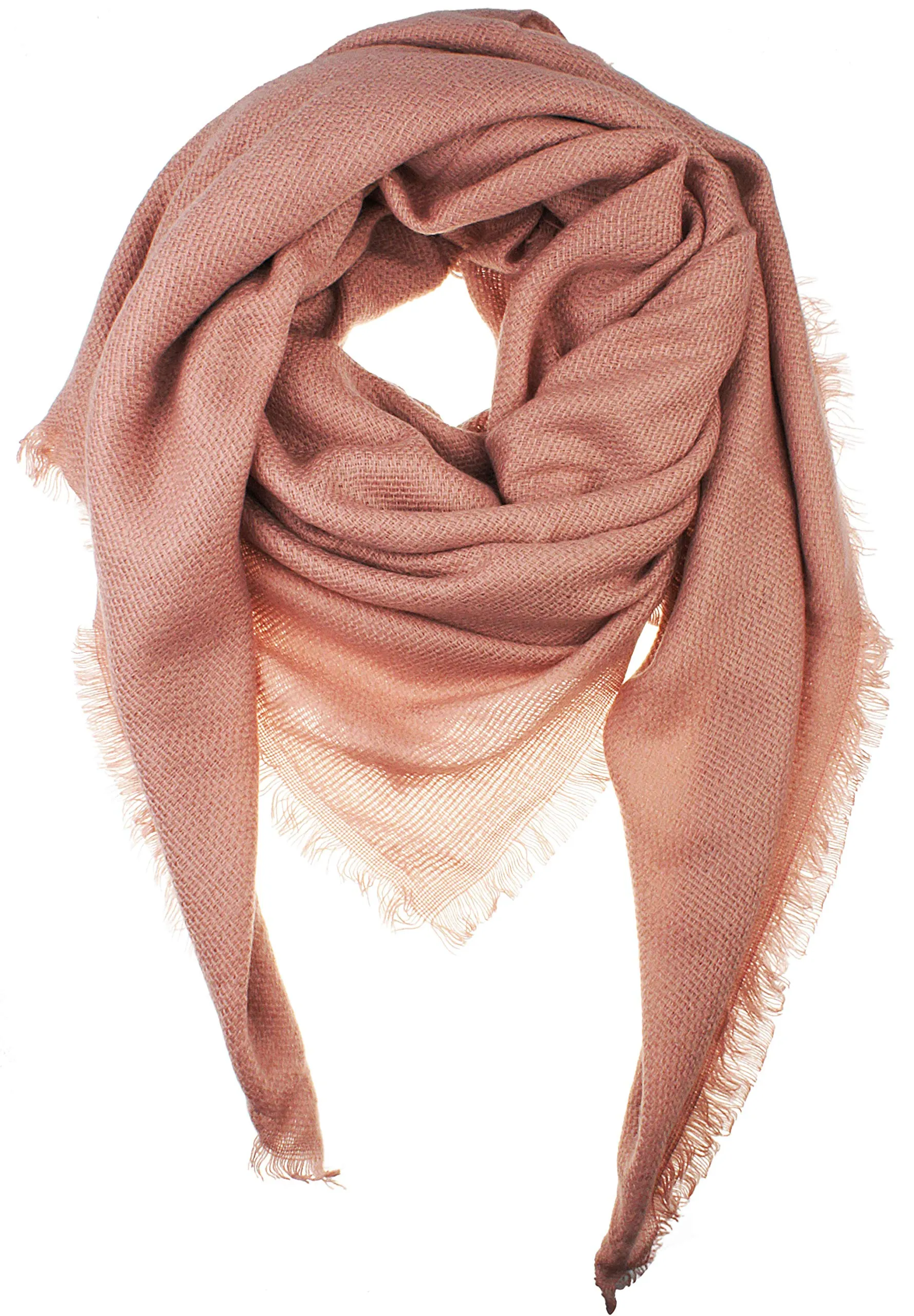 Soft Classic Luxurious Blanket Solid Color Square Scarf Wrap