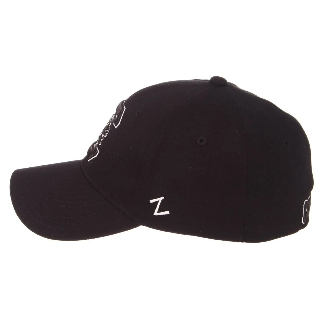 South Carolina Gamecocks Zephyr "ZH Black" Structured Stretch Fit Fitted Hat Cap