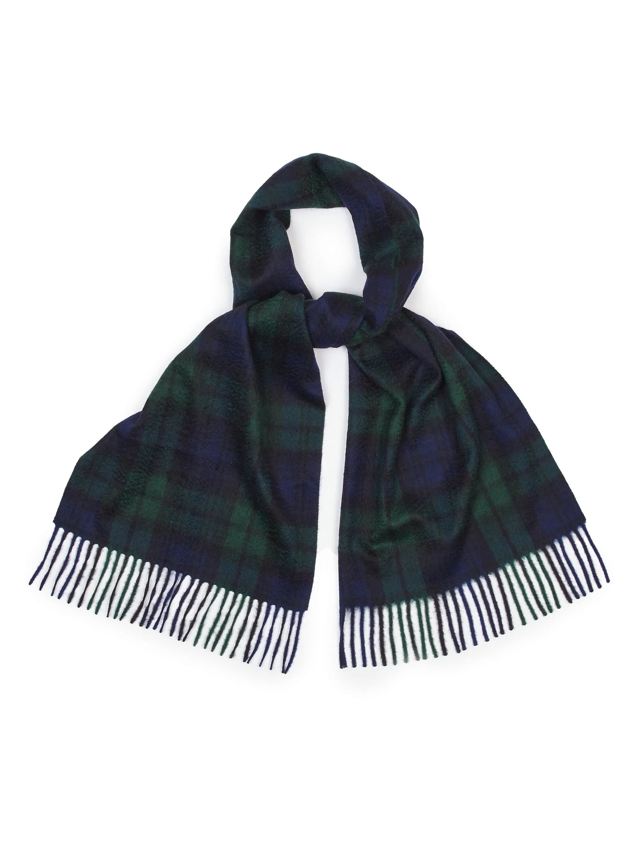 Tartan Cashmere Scarf - Black Watch