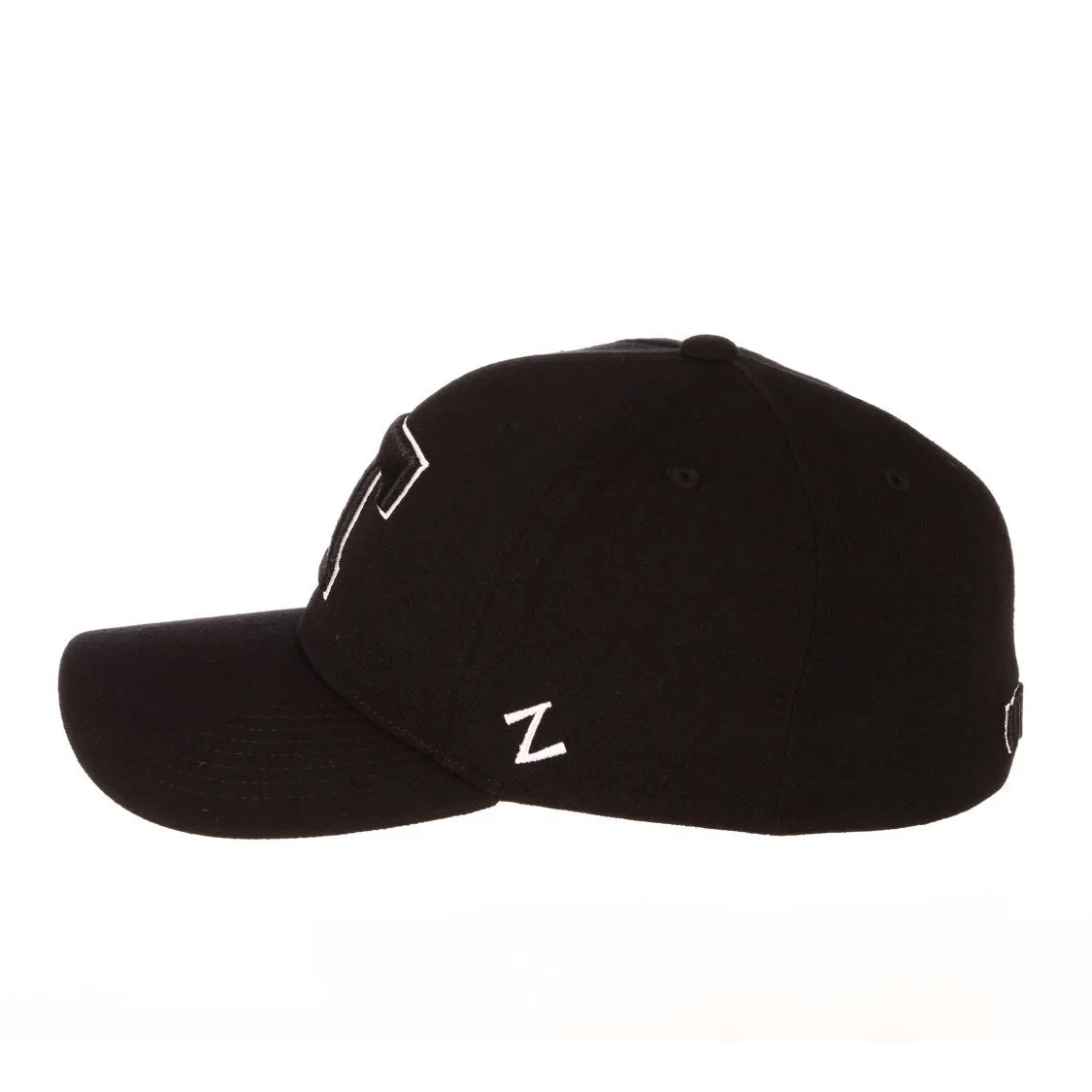 Tennessee Volunteers Zephyr "ZH Black" Structured Stretch Fit Fitted Hat Cap