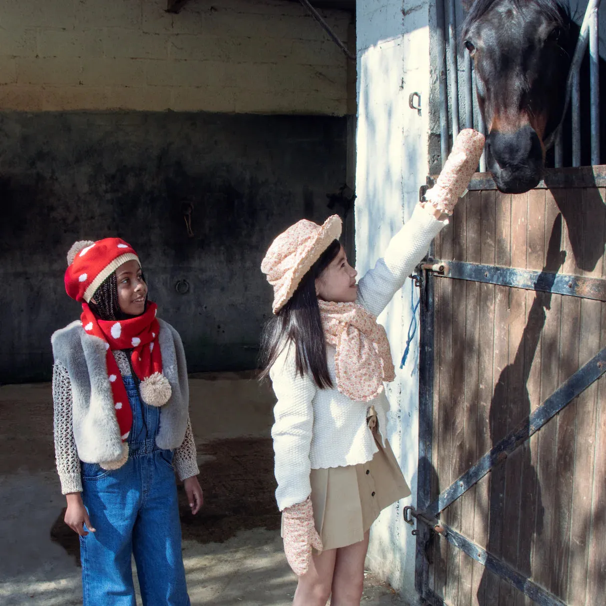 The Margot Floral Quilted Winter Bucket Hat - KIDS