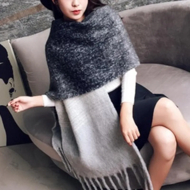 Trendy Oversize Thick And Warm Winter Plaid Scarf