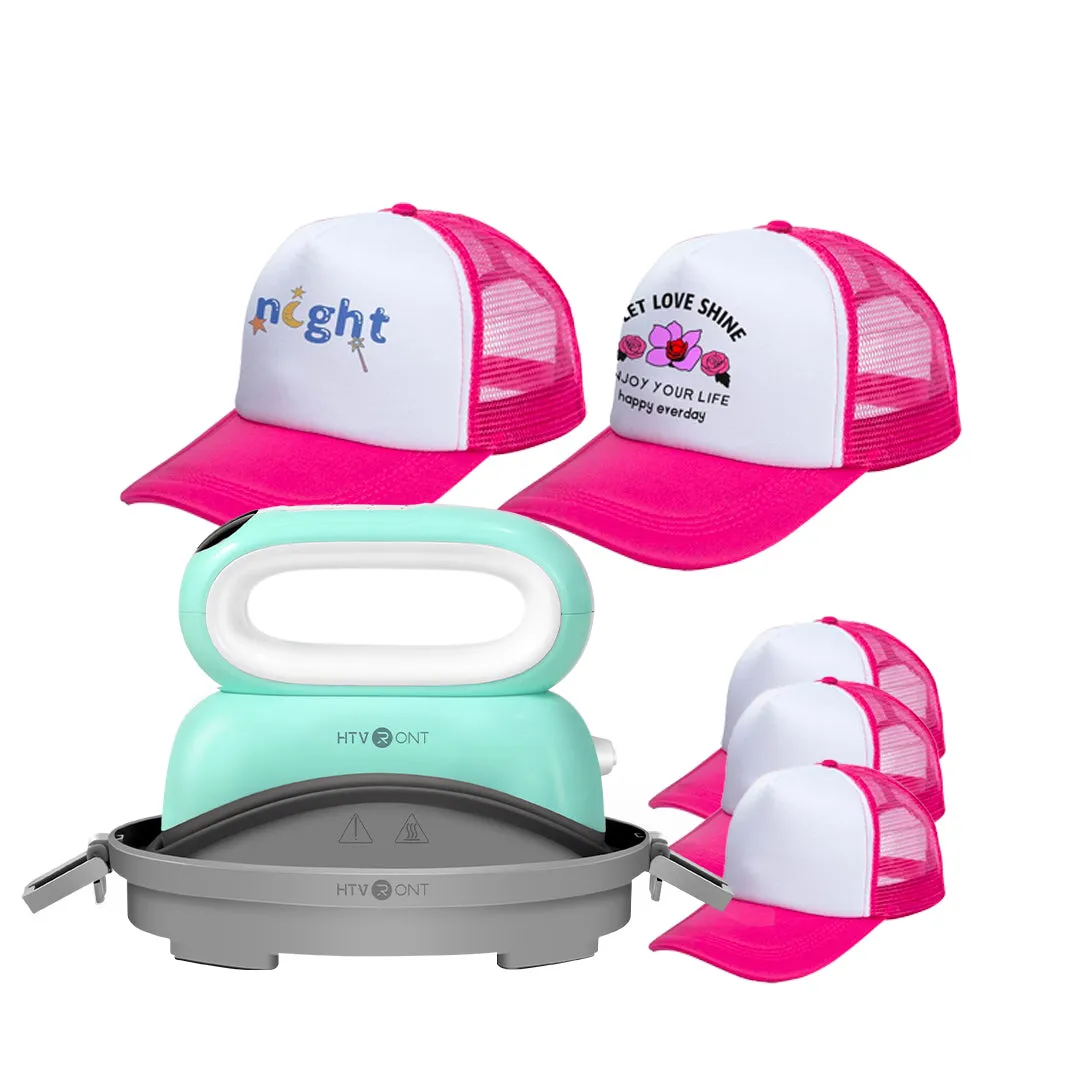 [Trucker Caps Bundle]Hat Heat Press Machine Hats Trucker Hat 5PCS