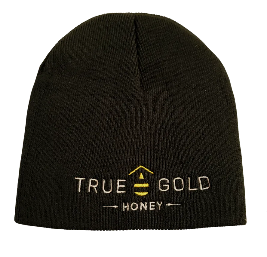 True Gold Honey Beanie (Black)