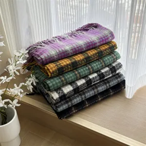 Unisex Generous Plaid Fashion Winter Scarf