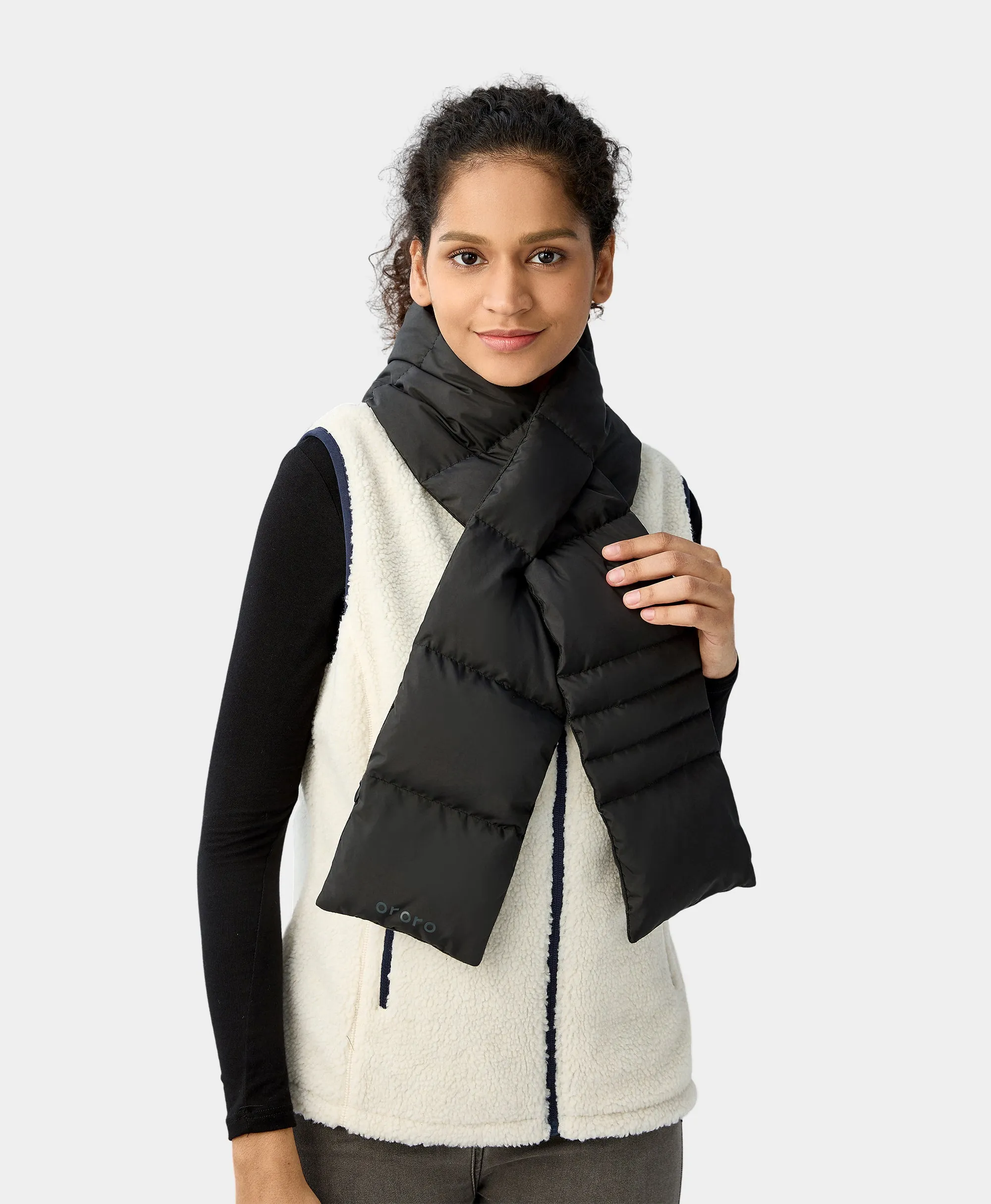 Unisex Heated Puffer Down Scarf (Long)