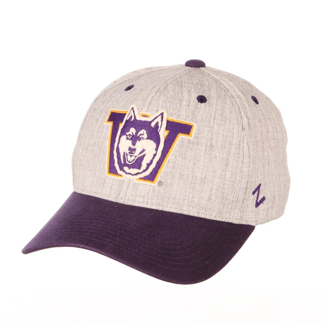 Washington Huskies Zephyr "Oxford" Structured Stretch Fit Fitted Hat Cap