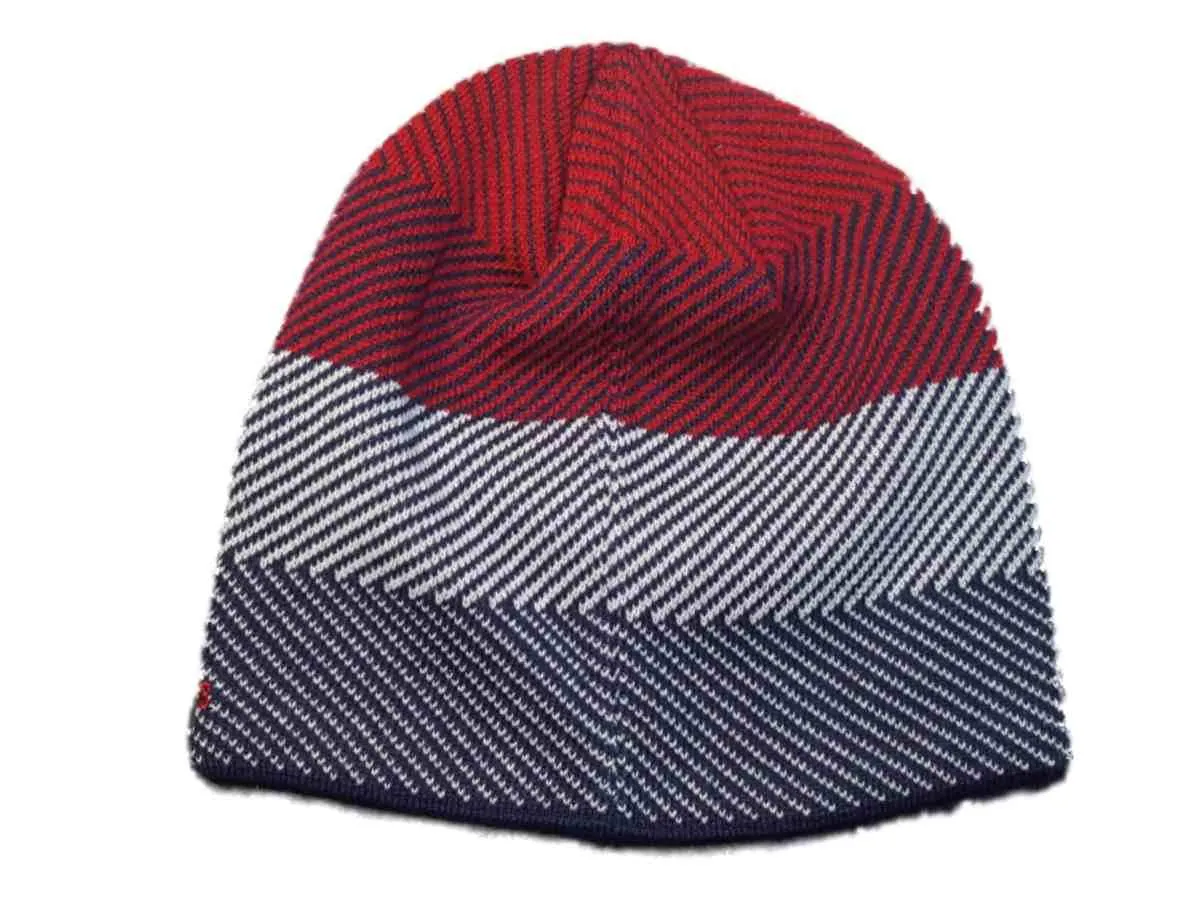 Washington Wizards Adidas Team Color Stripe Pattern Acrylic Knit Beanie Hat Cap