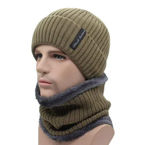 Winter Beanies Men Knitted Caps