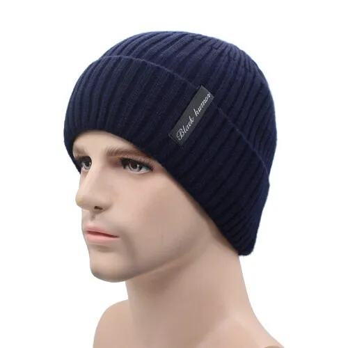 Winter Beanies Men Knitted Caps