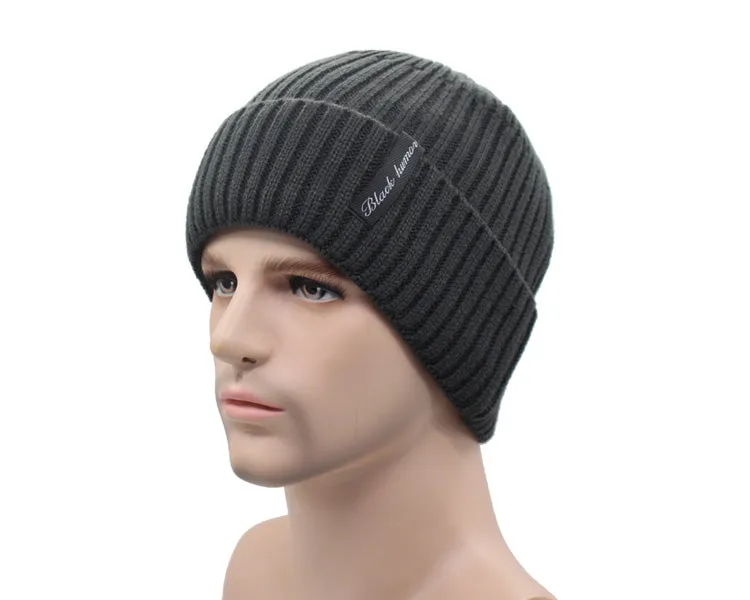 Winter Beanies Men Knitted Caps