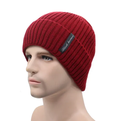 Winter Beanies Men Knitted Caps