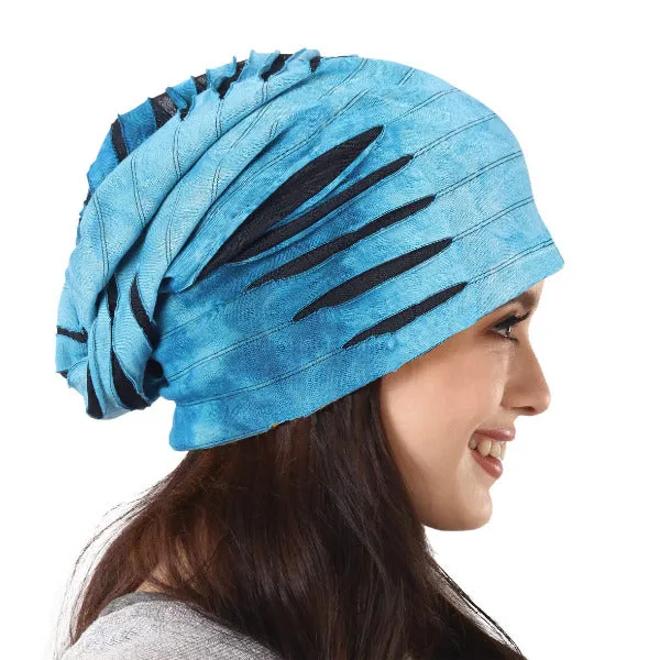 Women Distressed Slouchy Beanies Hat B090A