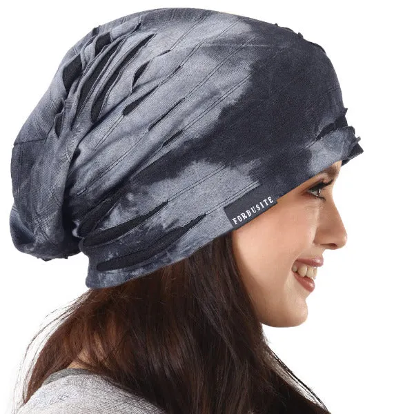 Women Distressed Slouchy Beanies Hat B090A