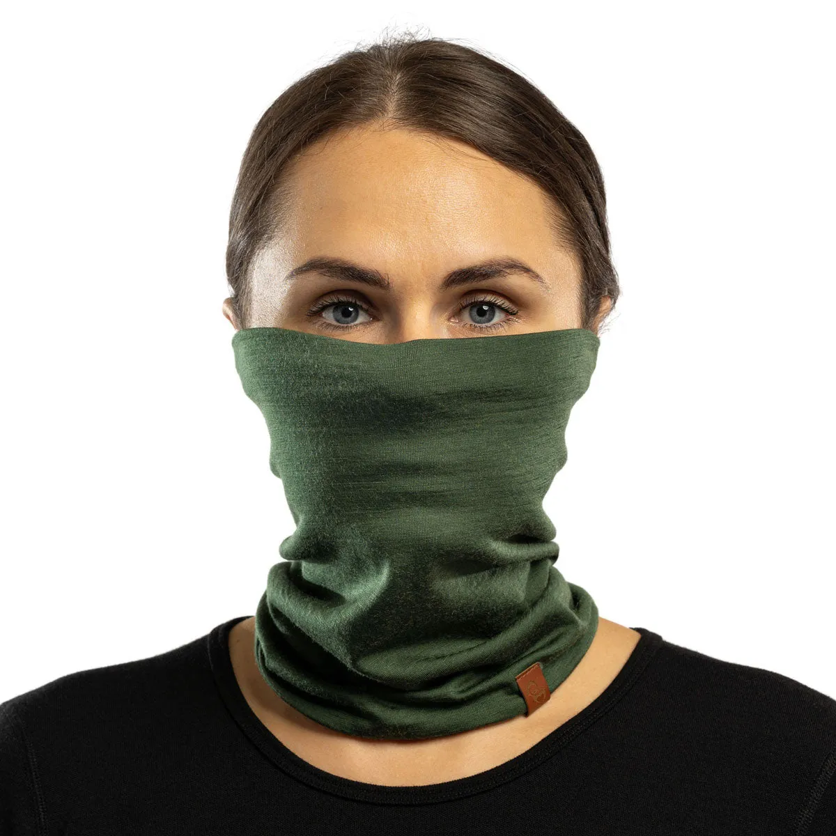 Women's Merino Neck Gaiter Dark Green