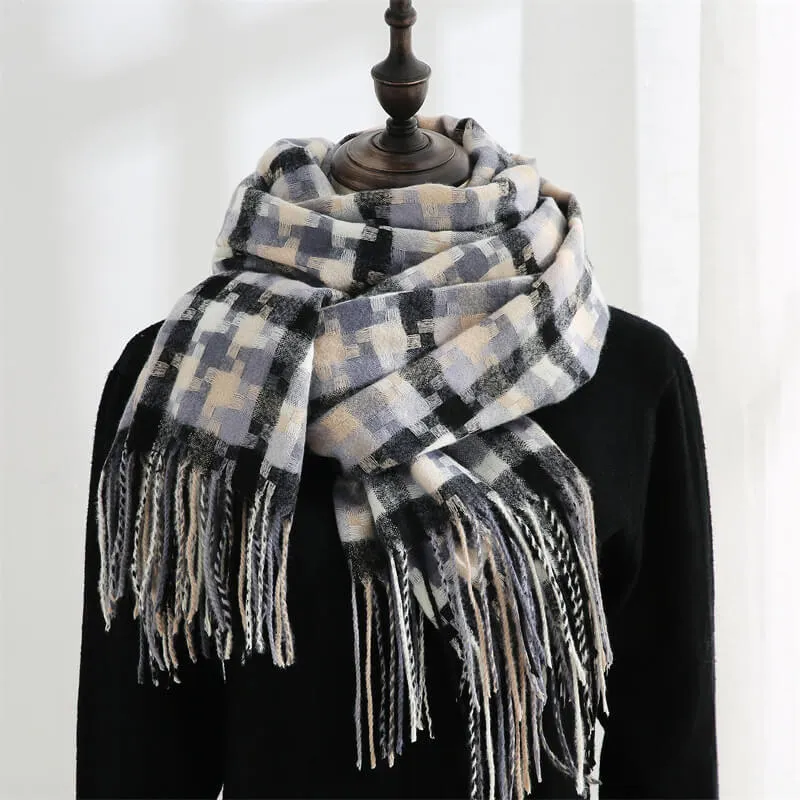 Womens Pashmina Shawls Wraps Warm Winter Scarfs Gift Soft Cashmere Feel Fall Scarf for Women