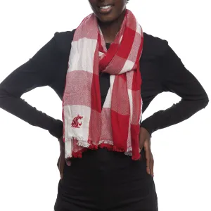 Zoozatz 2020 WSU Buffalo Check scarf with logo